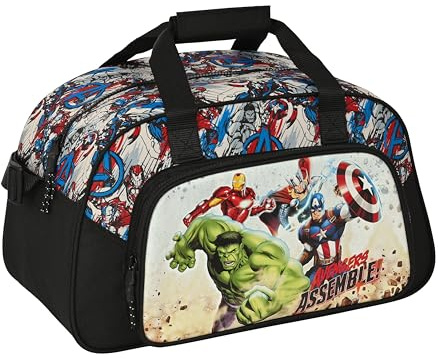 Safta AVENGERS FOREVER - Bolsa de Deporte, Mochila, Ideal para Niños de Diferentes Edades, Cómoda y Versátil, Calidad y Resistencia, 40x23x24 cm, Multicolor