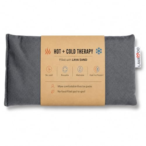 Lavayoo Cuddle Lavabag Microwaveable Warming Pillow, Unscented, Small 12x6
