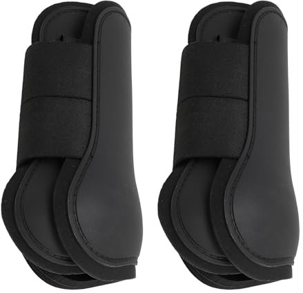 1 Paar Pferdesehnengamaschen, Vorne Offene Pferdegamaschen, Multifunktionale Pferdebeingamaschen, Pferdeschutzgamaschen für Springen, Trail-Reiten, (Klein)