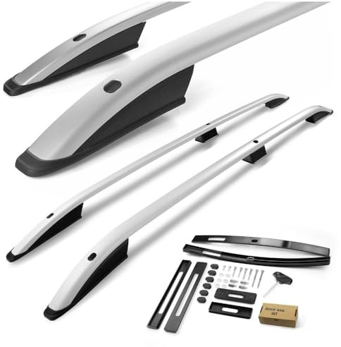 CHROMEMASTER | Barre da Tetto, Rail Tetto Compatibile con Fiat Qubo 2008-2019; Sono Utilizzate per il Montaggio di Portapacchi, Box da Tetto o Portabiciclette | Costruzione in Alluminio