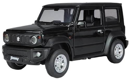 Druckgussfahrzeuge Motorfahrzeuge 1:24 Miniatur-Automodell Aus Druckgusslegierung, Geeignet for Sammlung Und Ausstellung for Suzuki Jimny SUV Fertiges Modellauto(Black)