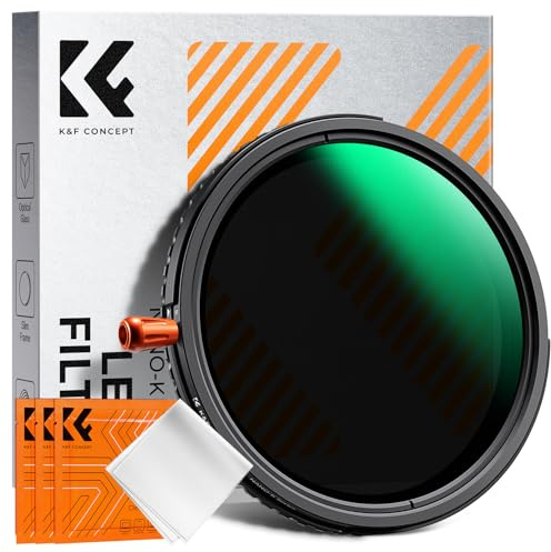 K&F CONCEPT Filtre 72mm ND2-32 Variable et Polarisant CPL et Black-Mist 1/4 3 en 1 pour Objectif Appareil Photo