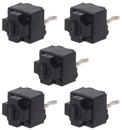 5Pcs Original Square Button EVQP0E07K Baolei IE4.0 Black Spots 6x6x7.45 Gaming Skate Feet Pad Sticker Receiver Adapter Keycap Remover Puller Side Button