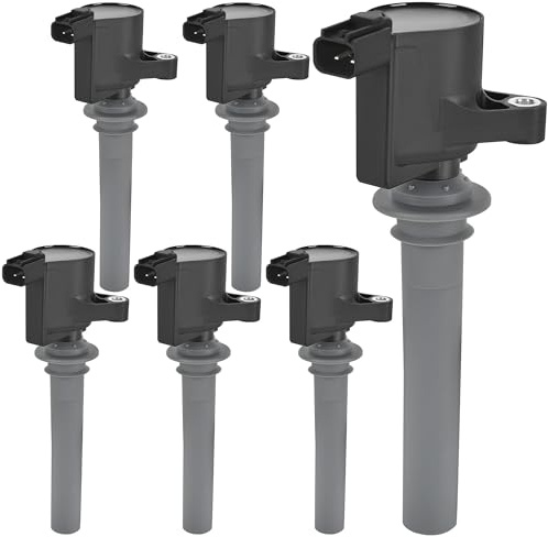 HYR Set of 6 Ignition Coil Pack Fit for Ford Escape 2001-2008 Taurus 2001-2004 500 Freestyles & Mazda Tribute 2001-2009 & Mercury Mariner Montego Sable, 3.0L V6, 1788320, 1L8Z12029AB