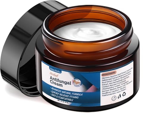 Herbal Antifungal Treatment Cream for Skin: Suitable for Athletes Foot, Ringworm-Related Environments, Jock Itch Zones, Tinea Versicolor & Seborrheic Dermatitis-Prone Skin — Gentle Plant-Based Formula