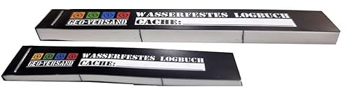 geo-versand 20 x XL wasserfestes Petling Logbuch Logbücher Kunststoff Geocaching Petlinge Geocaching