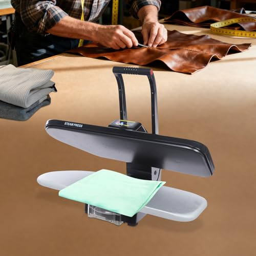 Pressa a vapore intelligente con touch screen, 5 modalità di tessuto (nylon, seta, lana, cotone, lino), serbatoio da 1 l, tempo di riscaldamento 3 minuti, macchina da stiro professionale per una