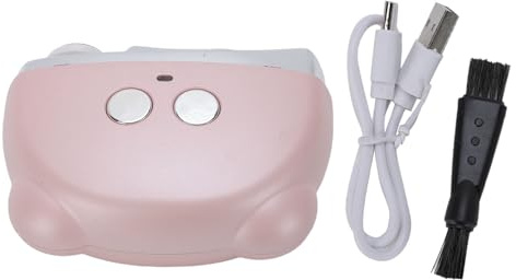 Brrnoo Tagliaunghie Elettrico Tagliaunghie Automatico Ricaricabile Lucidatore per Unghie Silenzioso Anti-pizzicamento con Tecnologia di Riduzione del Rumore per la Cura Portatile dei (PINK)