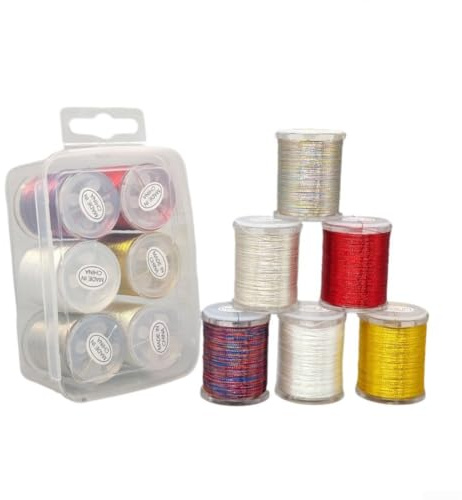 6 bobine di filo per legare mosche 150D, lunghezza 100 m, ideale per legare vari corpi mosche e anelli guida canna da pesca
