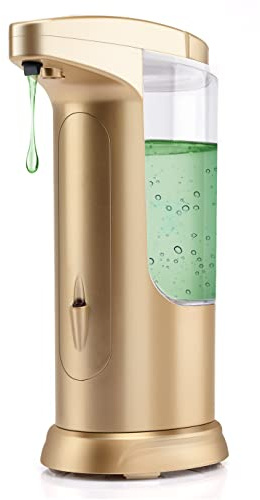 Automatic Soap Dispenser Touchless Sensor - Electric Liquid Soap Dispenser Touch Free with Adjustable Volume Switches for Kitchen Bathroom Countertop Shower Hotel