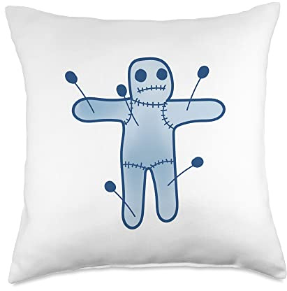 Pincushion occult doll Throw Pillow