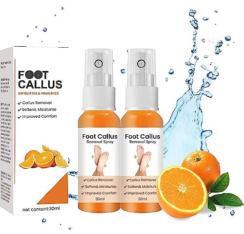 EXQST GFOUK Fuß-Hornhaut-Entfernungsspray, Fuß-Hornhaut-Entfernungsspray, Fuß-Peeling-Spray, entfernt abgestorbene Haut in Sekunden