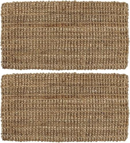 4All Jute-Kokosfaser-Fußmatte, strapazierfähige Fußmatten für den Außenbereich, natürliche Fußmatte aus Kokosfaser für Veranda, Garten oder Eingang, rutschfest, schmutzabweisend, umweltfreundlich (40