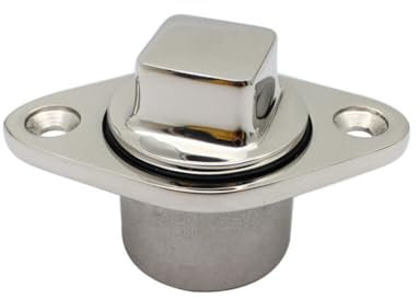 ihreesy Boots Ablassstopfen, 316 Edelstahl Marine-Ablassstopfen Rostbeständiger Diamantförmiger Boot Ablassstopfen 1 Zoll Lenzstopfen Bilgestopfen Schiff Plug Hardware-Zubehör