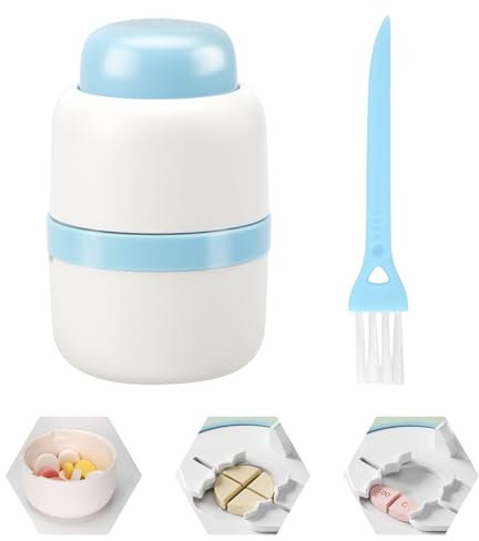 Taglia pillole di precisione, Tagliapillole Precisione, Trita Porta Pillola Portatile 1 diviso in 2, 1 diviso in 4, Trita Pastiglie Compatto e portatile, Separatore di Pillole, Scatola per medicinali