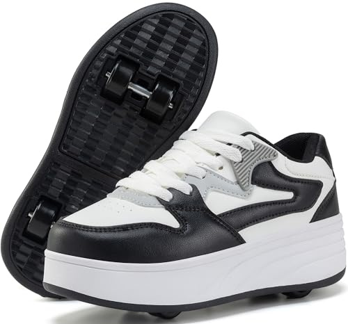 ANEFUN Rullskridskor för barn, pojkar, flickor, sneakers med avtagbara hjul, sportsko