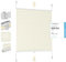 Sekey Plissee Klemmfix ohne Bohren 130x150cm Faltrollo Plisseerollo Jalousie für Tür & Fenster Blickdicht Sichtschutz Sonnenschutz Fertifplissee Rollo 130 cm breit Beige