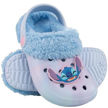 Disney Sabots Stitch | Lilo Et Stich Claquettes Fille | Sandales pour Filles | Bleu 26