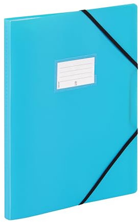 VIQUEL - Porte-Vues 120 Vues A4 FEEL'EASY - Protège-Documents en Plastique Résistant - 60 Pochettes - Idéal pour le bureau ou la maison - Bleu Turquoise