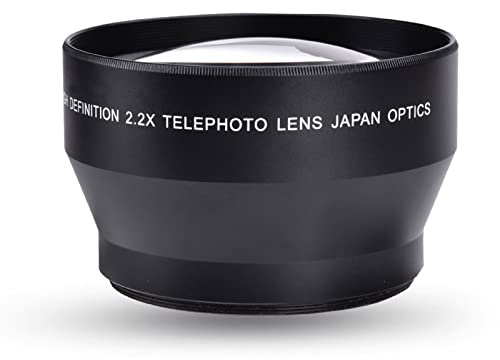 CHICIRIS Högkvalitativ 67 Mm 2,2X Telekonverterlins Optiska Glasbeläggningar för Förbättrade Detaljer, Perfekt Passform för DSLR-kameror, Perfekt för Närbildsfotografering