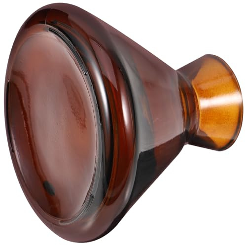 Homoyoyo Flacon Diffuseur en Verre Transparent 220ml à Large Ouverture Trompette Flacon Diffuseur de Parfum Rechargeable pour Bureau et Maison Compatible Huiles Essentielles