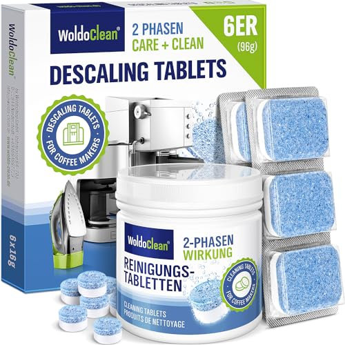 Pastilles de détartrage 6 pièces et pastilles de nettoyage 25 pièces Set de soins - pour les machines à café entièrement automatiques