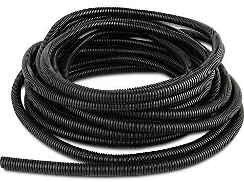 PIVBY 30 ft Dog Cat Cord Protector Wire Loom Tubing Protect Electric Wires Chewing from Rabbits, Cats and Other Pets - Efficiently manages Open Cables