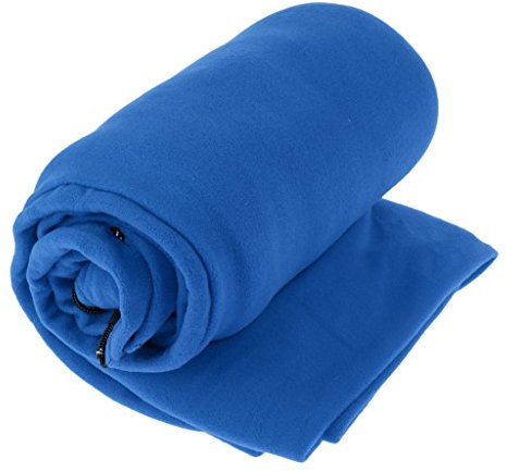 Tubayia Sac de Couchage en Polaire Douce et légère pour Le Camping, Les Voyages, Bleu