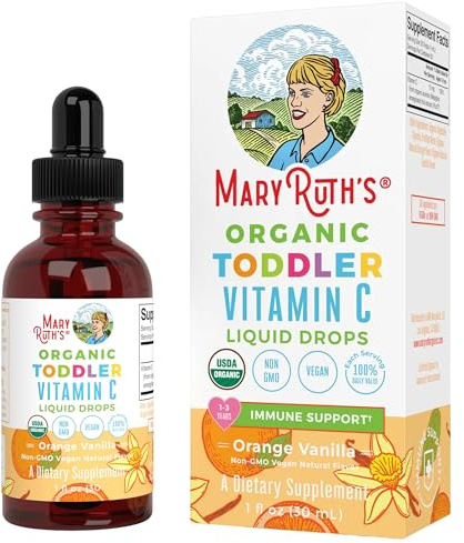 MaryRuth‘s, Toddler Vitamin C Drops, Orange-Vanille Geschmack, 30ml, Glutenfrei, Sojafrei, Ohne Gentechnik