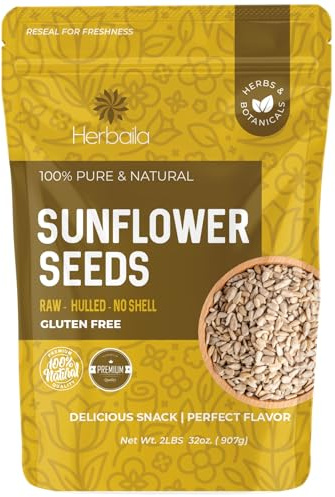 Sunflower Seeds Raw 2lbs - Unsalted Sunflower Seeds to Eat - Shelled Sunflower Seeds Bulk - Sun Flower Seeds for Eating - Sunflower Kernels - Raw Sunflower Seeds Shelled 32oz