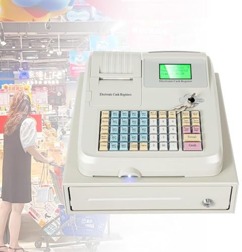 Elektronische Registrierkasse, Restaurant-Pos-Registrierkasse mit 48 Tasten, Supermarkt-Kiosk-Einzelhandels-Registrierkassensystem, Registrierkassensystem für den Einzelhandel und