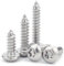 SHUNCHG 50 Stück M5 x 30mm Selbstschneidende Diebstahlsichere Schrauben Edelstahl, Torx Linsenkopfschrauben Edelstahl, 304 A2 V2A Rundkopf Holzschrauben Edelstahl Vollgewinde