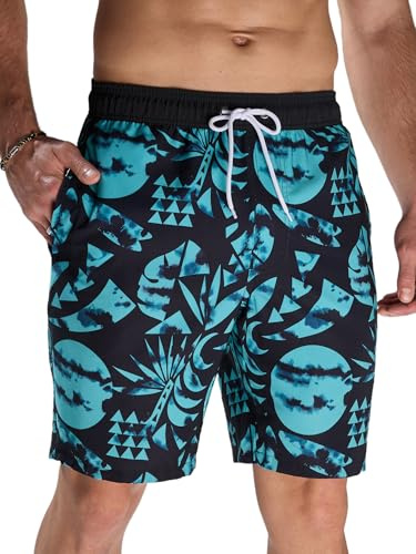 Arcweg Långa badshorts för män - snabbtorkande, flera fickor, perfekt för strand, simning och surfing, XL