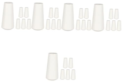 BESTOYARD 5 Sätze Roller-anhänger Enden Der Jalousienschnur Enden Ziehen Kette Fensterladen Beschläge Gardinen Zubehör Jalousien, Holzkordelquasten Zubehör Für Jalousien Weiß 6 Stück * 5