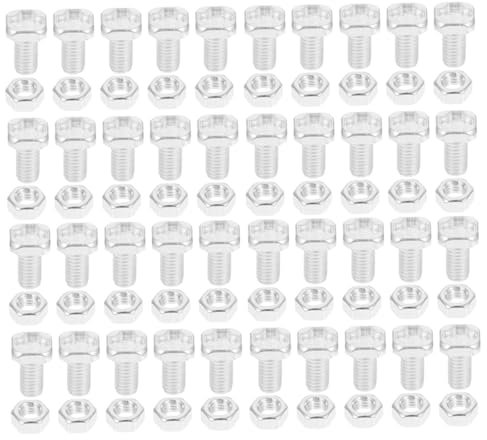 UKCOCO 100sätze Mutter Gewächshäuser Schrauben Und Muttern Aus Aluminium Klemmknöpfe Schraubensatz Für Gewächshausreparatur