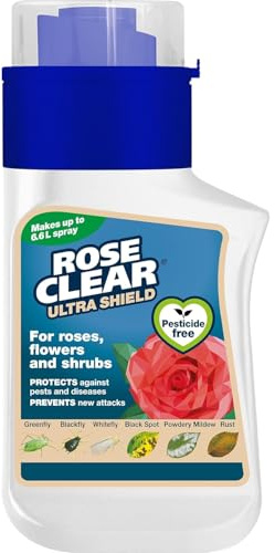 RoseClear Ultra Shield Concentrate 200ml | 3-in-1 Action Insecticide & Fungicide for Roses & Ornamental Plants | Protects Against Aphids, Black Spot, Rust & Powdery Mildew | Long-Lasting Protection