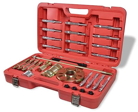 vidaXL Jeu 30 Pieces d'Extracteur de Moyeu et Tambours Outils de Garage