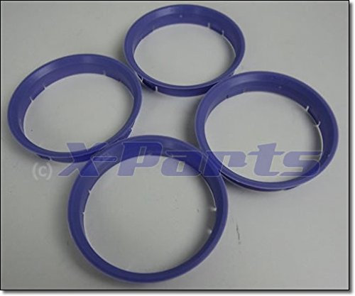 4er Set Felgen Zentrierringe 74,1mm auf 72,6mm LILA Alufelge