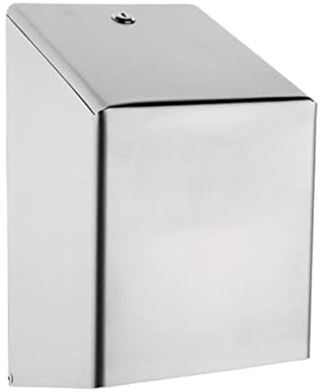 Jantex Stainless Steel Centrefeed Roll Dispenser, Silver, Size: 370(H) x 210(W) x 220(D)mm - Fits Rolls: DL921, DL920, CF971, GD833, CF970 & GD834 - High-Polish Design, Lockable, GJ030