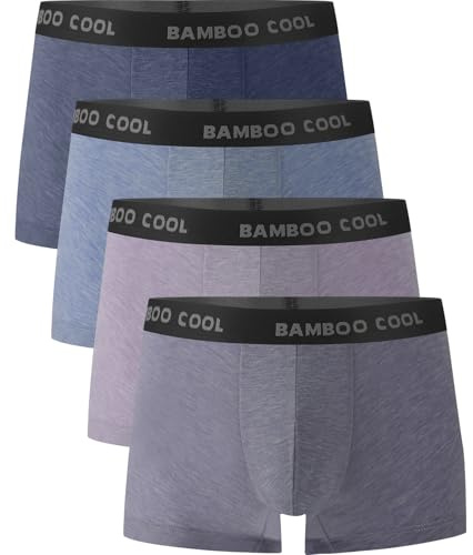 Men's Ultra Breathable Underwear,No Riding Up Boxer Briefs with ComfortFlexible Waistband,Multipack