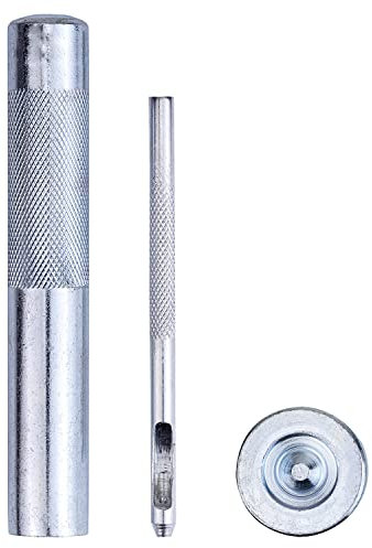 Trimming Shop Tubular Rivets Fixing Hand Tool Set, Double Cap Rivets Fixing Tool Kit for DIY Projects, Leathercraft, Repair Clothing, Handbag, Sewing, 10mm