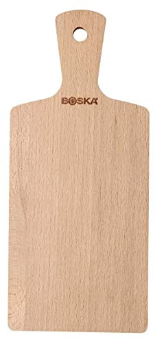 Boska Servierbrett Geneva S/Mit Griff/Europäisches Buchenholz/Braun/Snackbrett / 27,5 cm