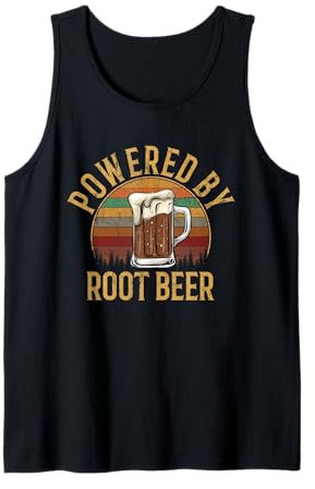 Powered by root beer, root beer Tank Top