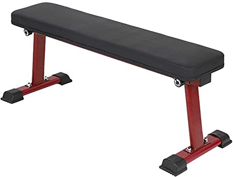 Flat Weight Bench Weight Benches Folding Dumbbells Bench Press With Multi-Position And Resistance Bands Utility Fitness Bench Full Body Workout For Home Gym Versatile Use (Black One Size)