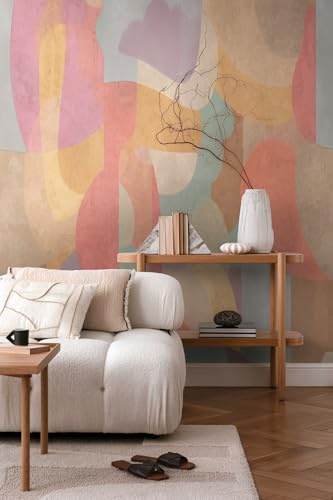 Livingwalls CosmoLiving Non-Woven Wallpaper with Abstract Design in Orange, Brown, red - 8,80 x 0,53 m Designer Wallpaper by Cosmopolitan - 791455