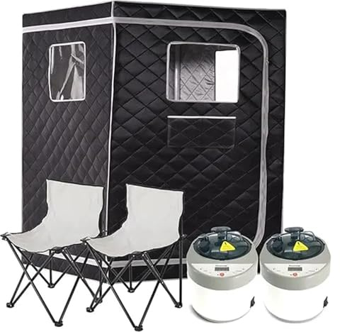 2-personers ångbastu Bärbart bastutält Bastu Hembastusats Hela kroppen Large Space Spa Ångbåt Basturum(2Person 2Steamers A)
