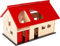 small foot Großer Bauernhof, aus Holz, mit aufklappbarem Dach und Schwingtoren, ab 3 Jahren, 8502