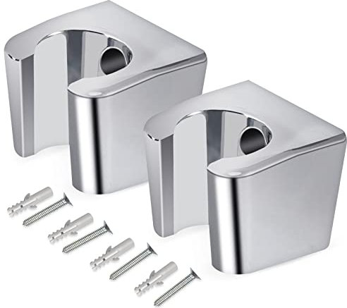 Handbrause Halterung Duschkopfhalterung mit Schrauben Duschstange Duschhalterung Brausehalter für Handbrause oder Duschkopf Für Badezimmer 2 Stück