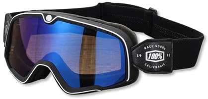 OLYSPM Lunette Moto Cross,Masque Moto Vintage avec Lentilles Anti-UV et Rembourrage en Mousse,Design Ajustable Compatible avec Différents Styles de Casques