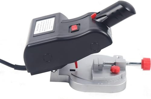 Benchtop Cut-Off Miter Saw Chop Circular Mini Saw Glass Metal Iron Cutter Tabletop Band Saw Machine | Wet Saw Glass Stone Plastic Coral | Includes Diamond Band Saw Blade,90W,45°,for Wood Cutting, Pla